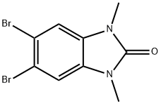 5,6-Dibromo-1,3-dimethyl-1,3-dihydro-benzoimidazol-2-one Struktur