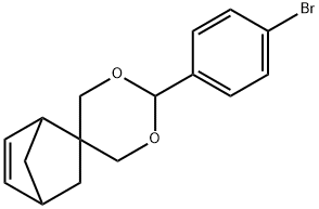 2-(4-bromophenyl)spiro[1,3-dioxane-5,5-bicyclo[2.2.1]hept-2-ene] Struktur