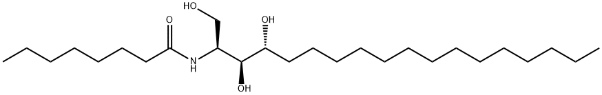 N-[(2S,3S,4R)-1,3,4-trihydroxyoctadecan-2-yl]octanamide Struktur