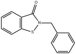 1,2-Benzisothiazol-3(2H)-one, 2-(phenylmethyl)- Struktur