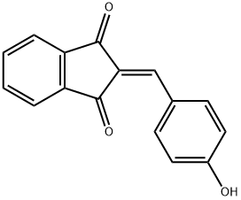 1H-Indene-1,3(2H)-dione,2-[(4-hydroxyphenyl)methylene]- Struktur