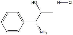 (1R,2R)-1-Amino-1-phenylpropan-2-ol hydrochloride Struktur