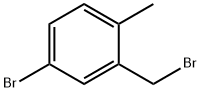 Benzene, 4-bromo-2-(bromomethyl)-1-methyl- Struktur