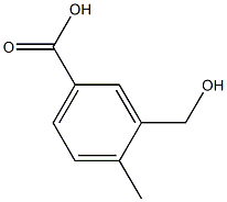 3-(Hydroxymethyl)-4-methylbenzoic acid Struktur