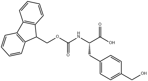 Fmoc-DL-4-hydroxymethyl-Phenylalanine Struktur