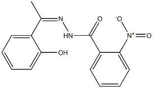 N'-[1-(2-hydroxyphenyl)ethylidene]-2-nitrobenzohydrazide Struktur