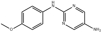 N2-(4-Methoxyphenyl)pyrimidine-2,5-diamine Struktur