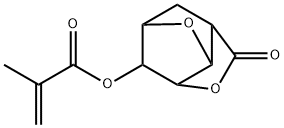 2-Propenoic acid, 2-methyl-, hexahydro-5-oxo-2,6-methanofuro[3,2-b]furan-3-yl ester Struktur