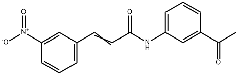 N-(3-acetylphenyl)-3-(3-nitrophenyl)acrylamide Struktur