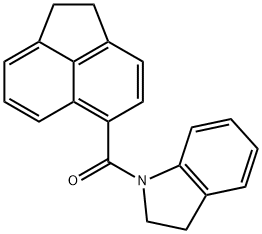 Acenaphthen-5-yl-(2,3-dihydro-indol-1-yl)-methanone Struktur