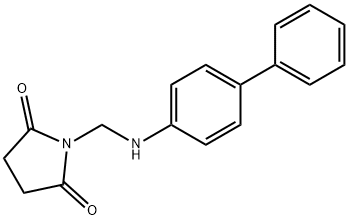 1-(Biphenyl-4-ylaminomethyl)-pyrrolidine-2,5-dione Struktur