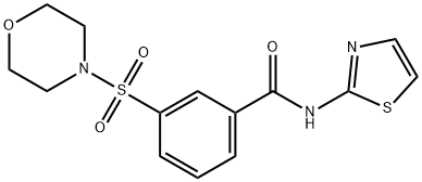 3-(morpholinosulfonyl)-N-(thiazol-2-yl)benzamide Struktur