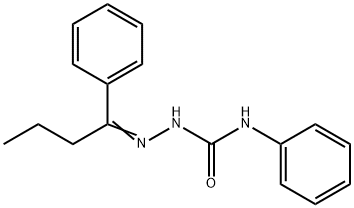 1-phenyl-1-butanone N-phenylsemicarbazone Struktur