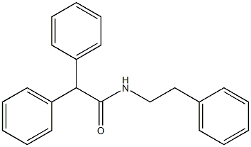 2,2-diphenyl-N-(2-phenylethyl)acetamide Struktur