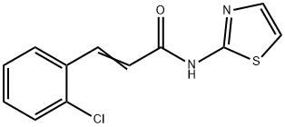 3-(2-chlorophenyl)-N-1,3-thiazol-2-ylacrylamide Struktur