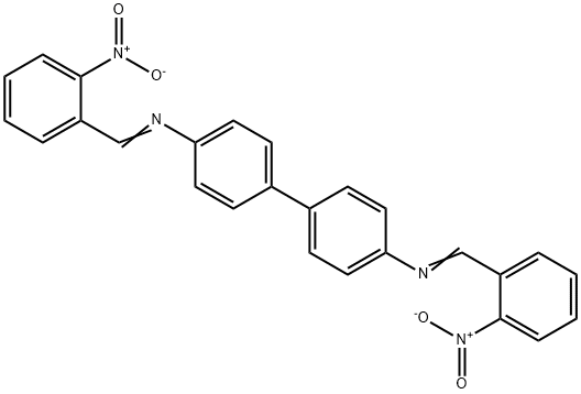 N,N'-bis(2-nitrobenzylidene)-4,4'-biphenyldiamine Struktur