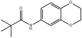 N-(2,3-dihydro-1,4-benzodioxin-6-yl)-2,2-dimethylpropanamide Struktur