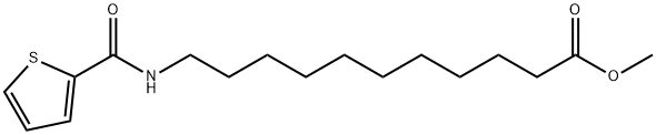 11-[(Thiophene-2-carbonyl)-amino]-undecanoic acid methyl ester Struktur