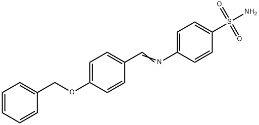 4-{[4-(benzyloxy)benzylidene]amino}benzenesulfonamide Struktur