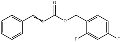 2,4-difluorobenzyl 3-phenylacrylate Struktur