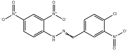 1-(4-chloro-3-nitrobenzylidene)-2-(2,4-dinitrophenyl)hydrazine Struktur