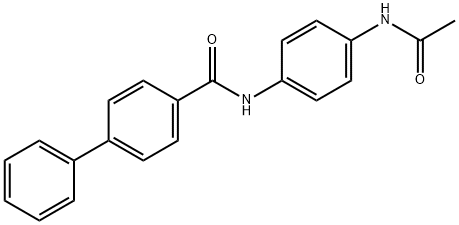 N-[4-(acetylamino)phenyl]-4-biphenylcarboxamide Struktur