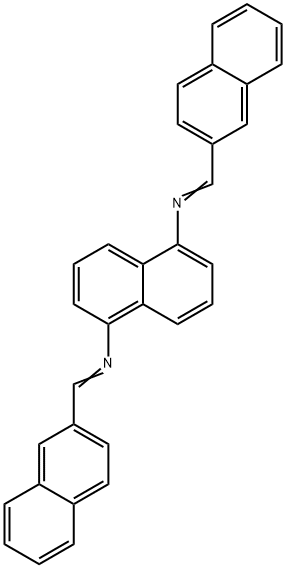 N,N'-bis(2-naphthylmethylene)-1,5-naphthalenediamine Struktur