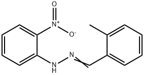 1-(2-methylbenzylidene)-2-(2-nitrophenyl)hydrazine Struktur