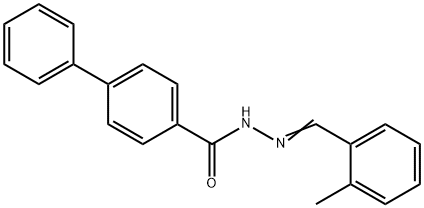 N'-(2-methylbenzylidene)-4-biphenylcarbohydrazide Struktur