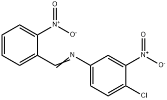 (4-chloro-3-nitrophenyl)(2-nitrobenzylidene)amine Struktur