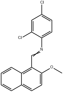 (2,4-dichlorophenyl)[(2-methoxy-1-naphthyl)methylene]amine Struktur