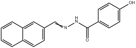 4-hydroxy-N'-(2-naphthylmethylene)benzohydrazide Struktur