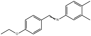 N-(4-ethoxybenzylidene)-3,4-dimethylaniline Struktur