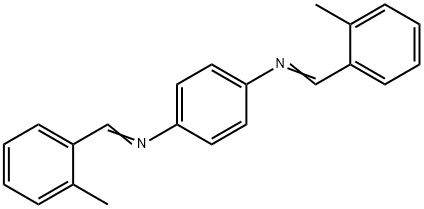 N,N'-bis(2-methylbenzylidene)-1,4-benzenediamine Struktur