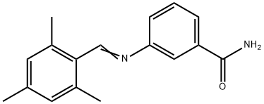 3-[(mesitylmethylene)amino]benzamide Struktur