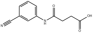 4-[(3-cyanophenyl)amino]-4-oxobutanoic acid Structure