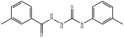 2-(3-methylbenzoyl)-N-(3-methylphenyl)hydrazinecarbothioamide Struktur