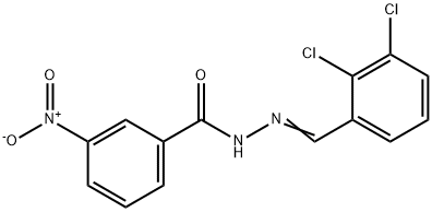 N'-(2,3-dichlorobenzylidene)-3-nitrobenzohydrazide Struktur