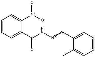 N'-(2-methylbenzylidene)-2-nitrobenzohydrazide Struktur