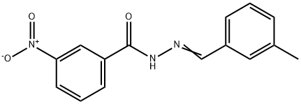 N'-(3-methylbenzylidene)-3-nitrobenzohydrazide Struktur