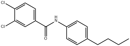 N-(4-butylphenyl)-3,4-dichlorobenzamide Struktur