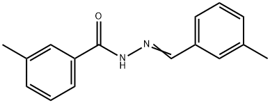 3-methyl-N'-(3-methylbenzylidene)benzohydrazide Struktur