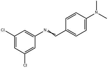 (3,5-dichlorophenyl)[4-(dimethylamino)benzylidene]amine Structure