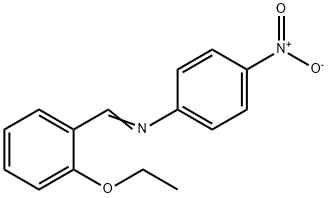 N-(2-ethoxybenzylidene)-4-nitroaniline Struktur