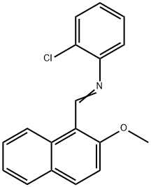 (2-chlorophenyl)[(2-methoxy-1-naphthyl)methylene]amine Struktur