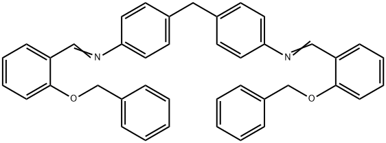 4,4'-methylenebis{N-[2-(benzyloxy)benzylidene]aniline} Struktur