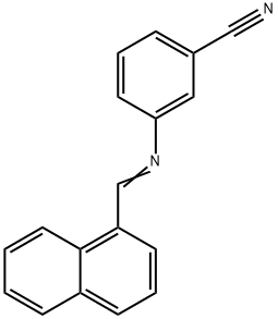 3-[(1-naphthylmethylene)amino]benzonitrile Structure