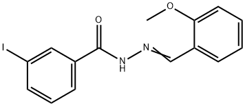 3-iodo-N'-(2-methoxybenzylidene)benzohydrazide Struktur