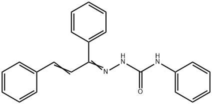 1,3-diphenyl-2-propen-1-one N-phenylsemicarbazone Struktur