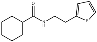 N-[2-(2-thienyl)ethyl]cyclohexanecarboxamide Struktur